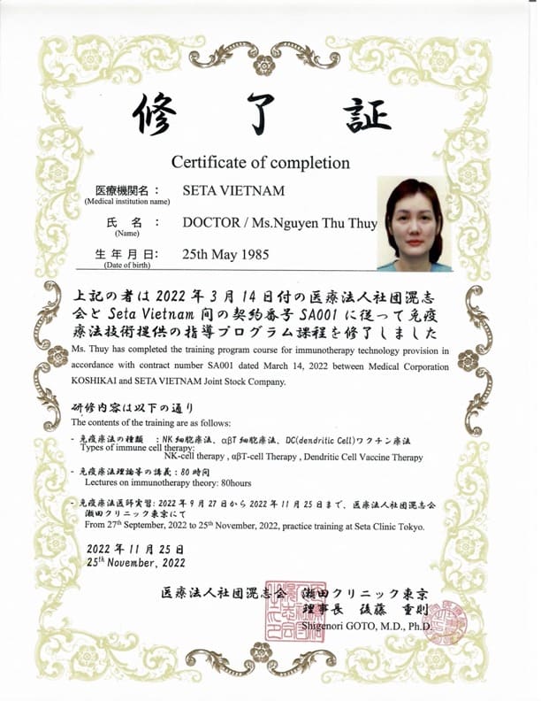 Ms Nguyễn Thu Thuỷ 4 SETA Việt Nam